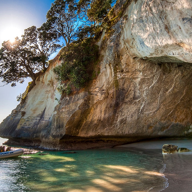 Kayaking at Cathedral Cove - Book Your Trip to New Zealand - New Zealand Travel Agency