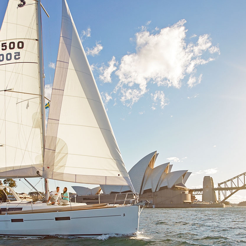 Sailing on Sydney Harbour in Australia