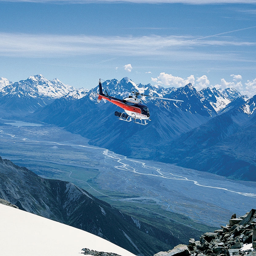 New Zealand Romantic Luxury Vacation - Queenstown Helicopter Over Mt Cook