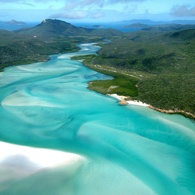 Hill Inlet and Whitehaven Beach - Australian Honeymoon - Great Barrier Reef Vacation Packages