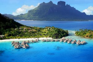 Over water bungalows - Hilton Moorea - Best Places to See in French Polynesia -Society Islands Travel Guide - Society Island Places to Visit