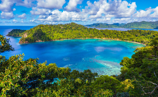 View of Horseshoe Bay - Matangi Private Island Resort - Fiji Travel - Trip to Fiji