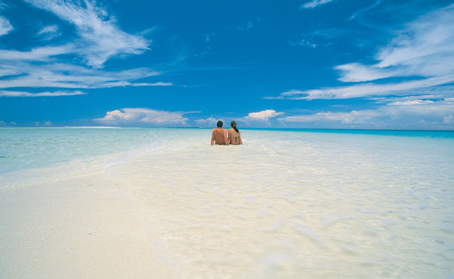 Resting on a Sandbar - Royal Davui Island Resort - Fiji Travel - Trip to Fiji