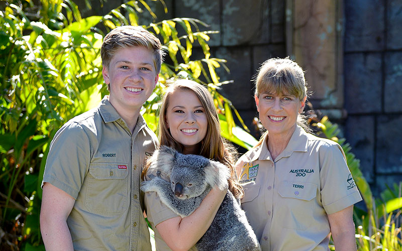 The Irwin family at Australia Zoo