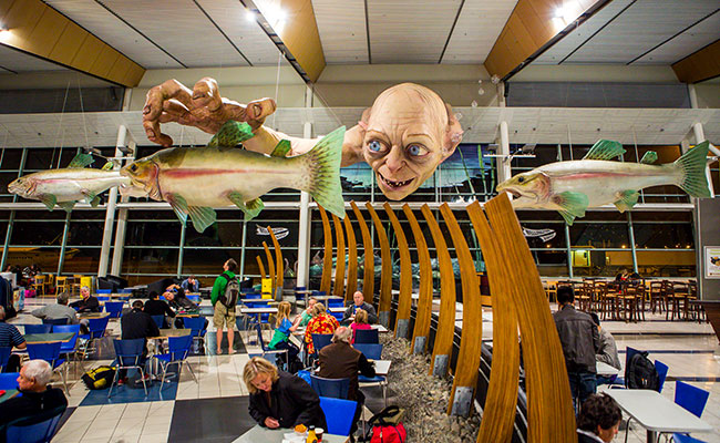 Gollum Sculpture in the Wellington Airport