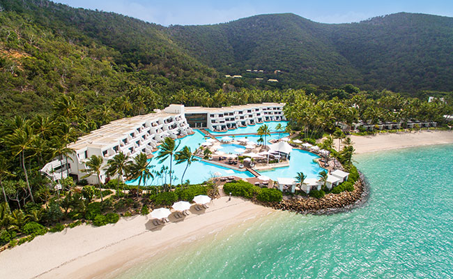 The beautiful Hayman Island by InterContinental resort in the Whitsundays