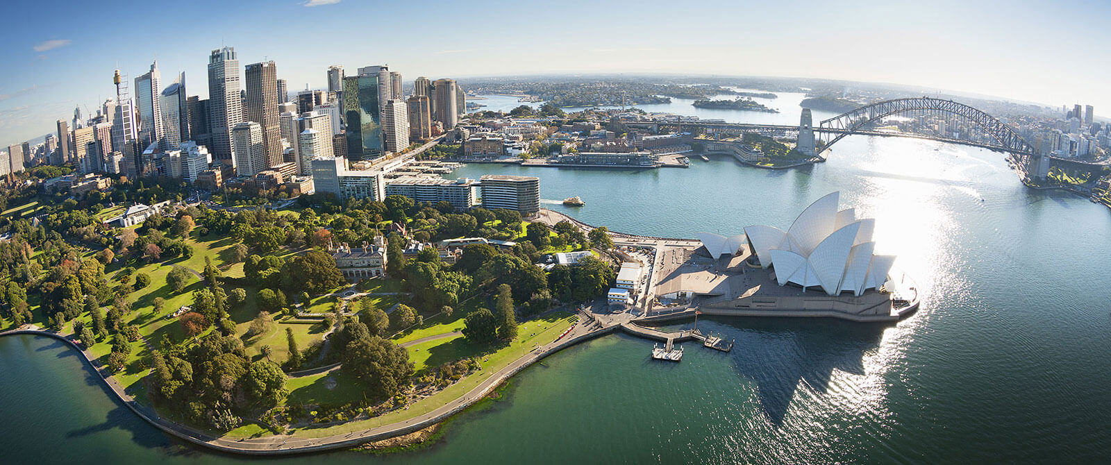Aerial Over Sydney Harbour - Book Your Australia Vacation - Australia Travel Agency