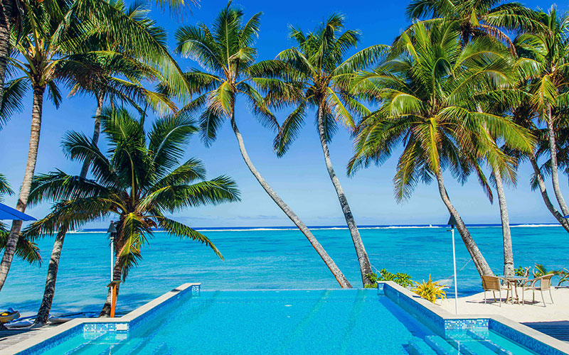 Little Polynesian Resort Pool - Cook Islands Beach Resorts