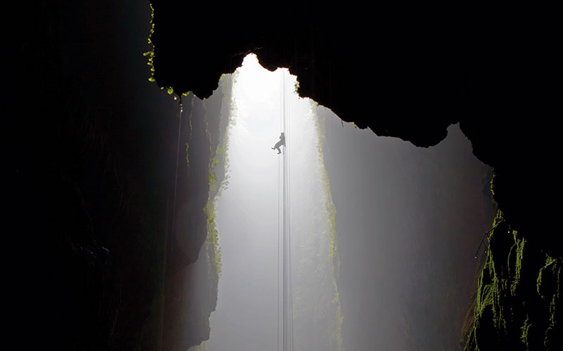 Abseiling Waitomo Caves