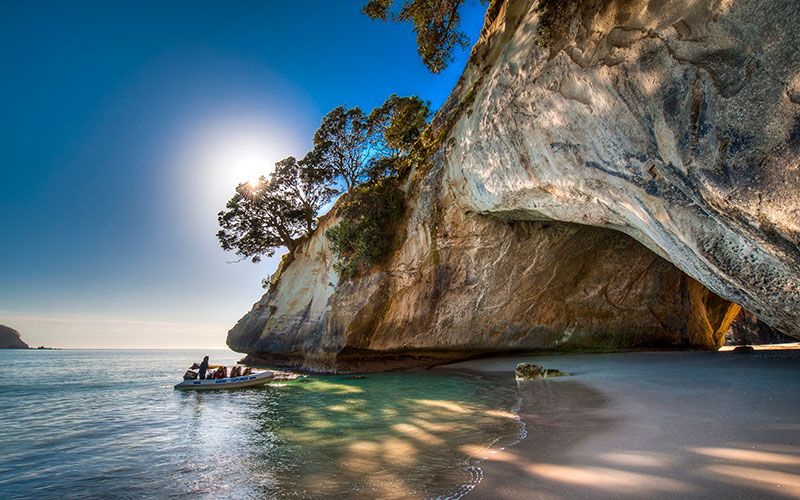 Sea Kayaking in the Coromandel Peninsula - Cathedral Cove, New Zealand