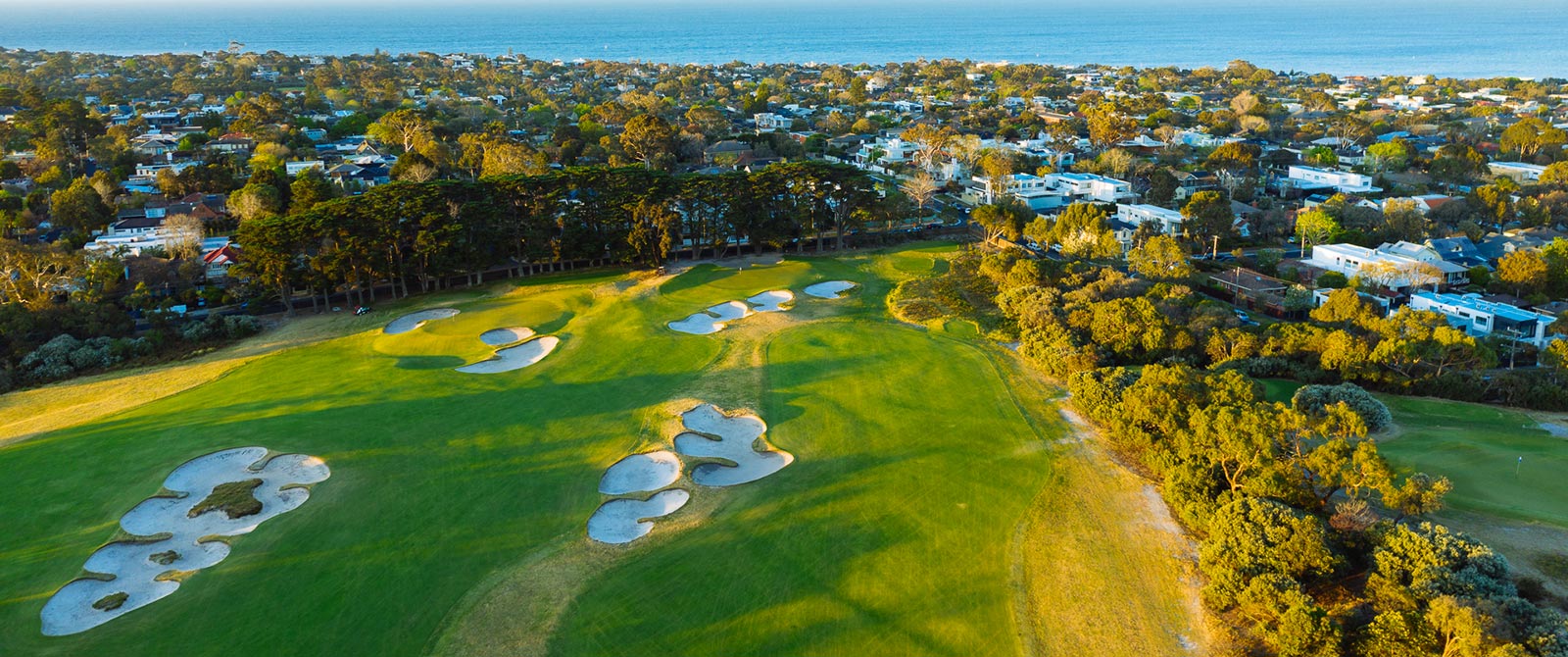 Aerial View of Royal Melbourne Golf Club - Sandbelt Golf Courses Australia