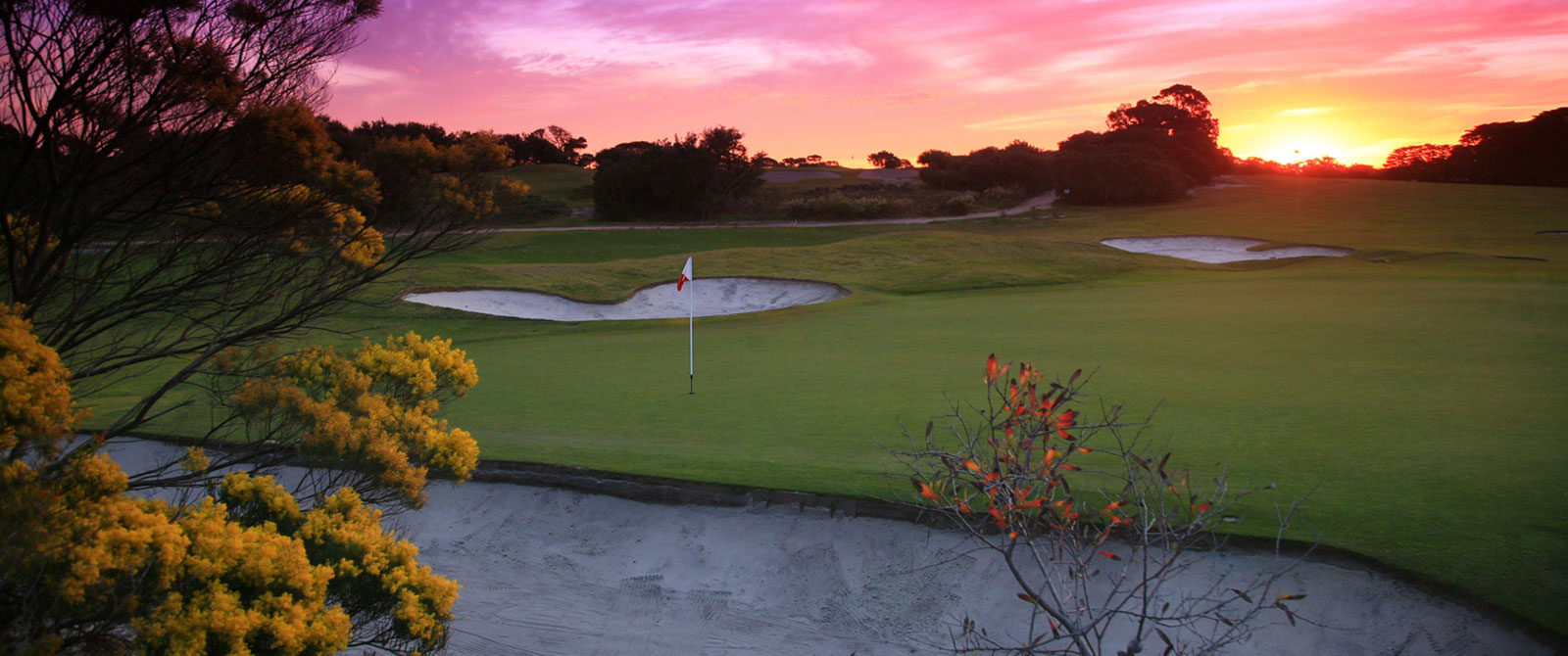 Sunset at Royal Melbourne Golf Club