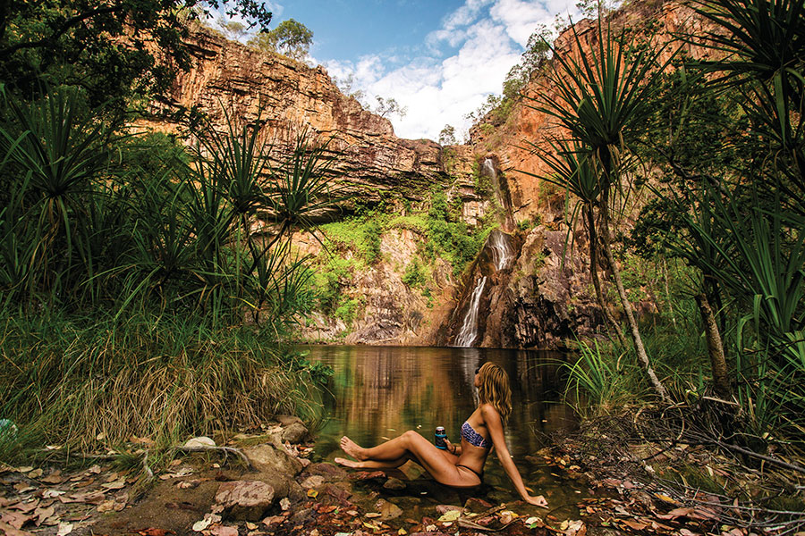Waterfalls and swimming holes in Litchfield National Park are the perfect place to cool off.