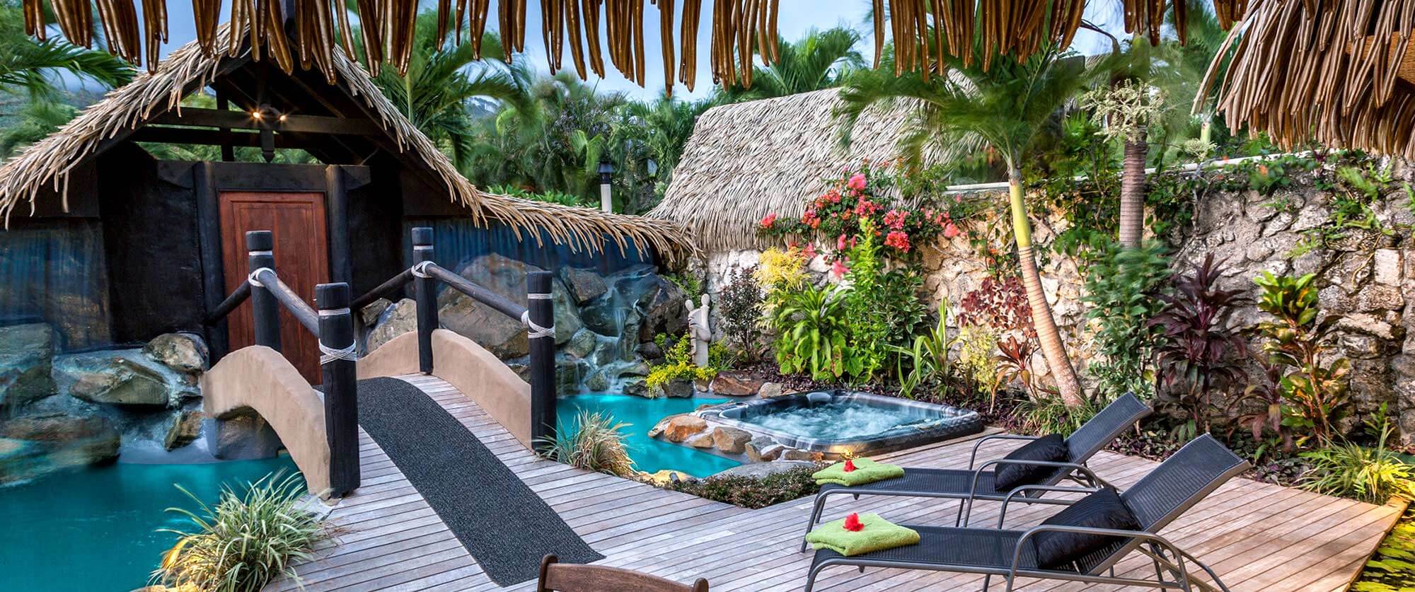 Rumours Rarotonga Resort - Private Pool and Garden - Cook Islands Luxury Beach Villas