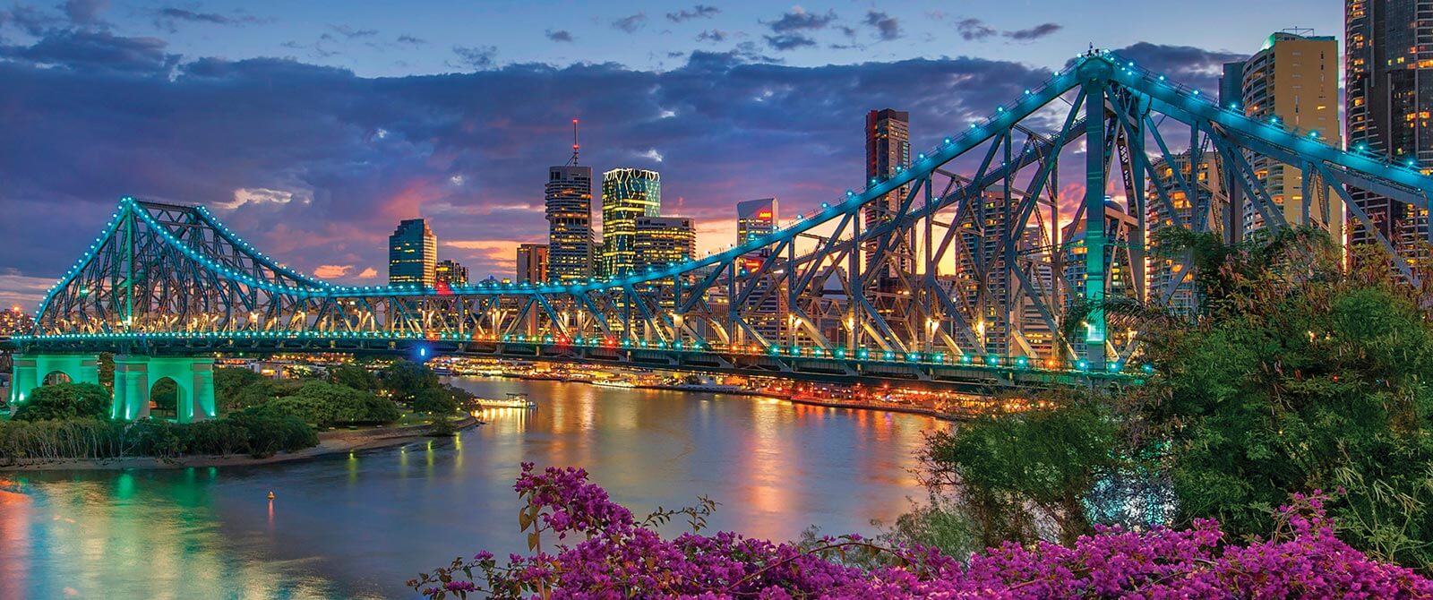 Brisbane's Story Bridge at Night - Family Trip to Australia