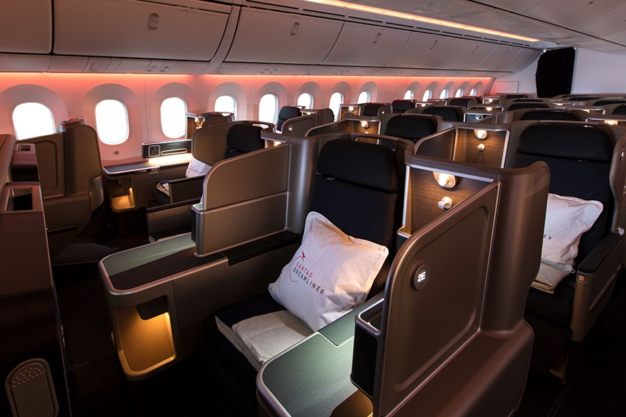 Qantas Business Class Cabin - Book Your Trip to Australia
